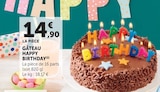 Gâteau happy birthday dans le catalogue Super U