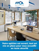 Catalogue Atol Mon Opticiens à Strasbourg, avec 1 pages Prospectus Atol Mon Opticiens à Strasbourg, "Votre opticien est ouvert, tout est mis en place pour vous accueillir en toute sécurité.", 1 pages, 20/05/2020 - 30/06/2020