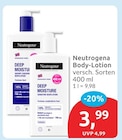 Body-Lotion von Neutrogena für 3,99 € bei budni im Angebot Body-Lotion von Neutrogena im aktuellen budni Prospekt