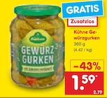 Gewürzgurken Angebote von Kühne bei Netto Marken-Discount Hannover für 1,59 €