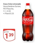Aktuelle Coca Cola Angebote bei GLOBUS in Nettetal Aktuelles Limonade Angebot bei GLOBUS in Nettetal ab 1,39 €