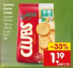 Aktuelle Cracker Angebote bei Netto Marken-Discount in Wuppertal Aktuelles Party Clubs Angebot bei Netto Marken-Discount in Wuppertal ab 1,19 €