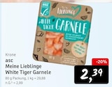Aktuelles Meine Lieblinge White Tiger Garnele Angebot bei Konsum in Dresden ab 2,39 €