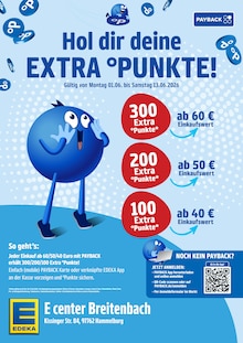 E center Prospekt Wir lieben Lebensmittel! mit 2 Seiten