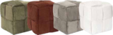Pouf velours côtelé tressé Scott en promo chez Maxi Bazar Calais à 39,99 €