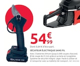 Promo Sécateur électrique sans fil à 54,99 € dans le catalogue Mr.Bricolage à Vienne