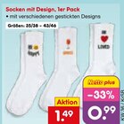 Socken mit Design im Angebot bei Netto Marken-Discount in Kempen Socken mit Design Angebote bei Netto Marken-Discount Kempen für 0,99 €