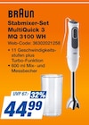 Stabmixer-Set MultiQuick 3 MQ 3100 WH im Angebot bei expert in Erlangen Stabmixer-Set MultiQuick 3 MQ 3100 WH Angebote von Braun bei expert Erlangen für 44,99 €