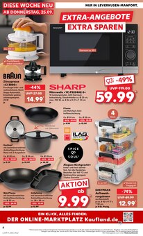 Pfanne im Kaufland Prospekt "EXTRA-ANGEBOTE" mit 8 Seiten (Bergisch Gladbach)
