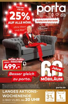 Couch im aktuellen porta Möbel Prospekt (Offenbach (Main)) Couch im porta Möbel Prospekt "DIE MÖBILÄUMS-SPAR-SHOW" mit 12 Seiten (Offenbach (Main))