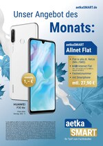 aetka Prospekt "Unser Angebot des Monats: aetkaSMART Allnet Flat", 1 Seiten, für Ahrensfelde, 01.10.2019 - 31.10.2019 aetka Prospekt "Unser Angebot des Monats: aetkaSMART Allnet Flat", 1 Seiten, für Ahrensfelde, 01.10.2019 - 31.10.2019