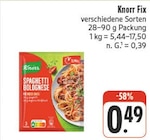 Fix Spaghetti Bolognese bei EDEKA im Bamberg Prospekt für 0,49 €
