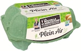 6 œufs frais de poules Plein Air - La Nouvelle Agriculture en promo chez Intermarché 6 œufs frais de poules Plein Air - La Nouvelle Agriculture dans le catalogue Intermarché