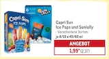 Ice Pops und Sunlolly im METRO Prospekt Ice Pops und Sunlolly von Capri Sun im aktuellen METRO Prospekt für 2,37 €