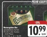 Bier im Angebot bei E center in Hohenstein-Ernstthal Bier Angebote von Wernesgrüner bei E center Hohenstein-Ernstthal für 10,99 €