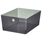Box transparent schwarz 26x35x15 cm bei IKEA im Siegen Prospekt für 5,49 €