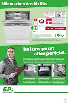Geschirrspüler im aktuellen EP: Prospekt (Hannover) Geschirrspüler im EP: Prospekt "Das nenn' ich saubere Leistung." mit 6 Seiten (Hannover)