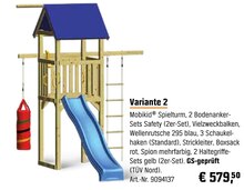 OBI Kissenbrück - Spielturm Variante 2 Spielturm Variante 2 Angebot bei OBI Kissenbrück im Prospekt "SPIELGERÄTEKATALOG 2020"