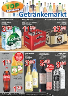 Volvic im aktuellen TOP Getränke Prospekt (Ratingen) Volvic im TOP Getränke Prospekt "Aktuelle Angebote" mit 4 Seiten (Ratingen)