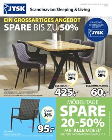 JYSK Prospekt der aktuellen Woche, gültig von 15.05.2022 bis 21.05.2022 Aktueller JYSK Prospekt "EIN GROSSARTIGES ANGEBOT" mit 25 Seiten