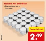 Teelichte Alu im Angebot bei Netto Marken-Discount in Laatzen Teelichte Alu Angebote bei Netto Marken-Discount Laatzen für 2,49 €