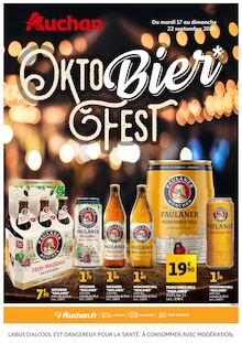 Prospectus Auchan Supermarché à Saint-Pierre-des-Corps, "OktoBier*Fest", 2 pages de promos valables du 17/09/2024 au 22/09/2024