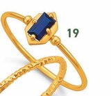 Promo bague saphir, taille 54, or jaune 0,82 g à 132,00 € dans le catalogue E.Leclerc à Issenheim