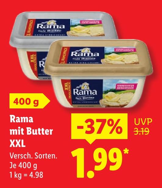 Rama mit Butter XXL