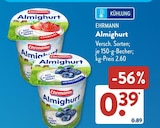 Almighurt Erdbeere von Ehrmann im aktuellen ALDI SÜD Prospekt für 0,39 €