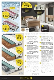 Matratze im BRAUN Möbel-Center Prospekt in Freiburg Aktueller BRAUN Möbel-Center Prospekt mit Matratze, "GEWINNSPIEL!", Seite 12