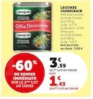 Petit pois carottes - Cassegrain dans le catalogue Super U