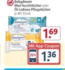 Med Feuchttücher oder Öl-Lotions Pflegetücher Angebote von Babydream bei Rossmann Oberhausen für 1,69 €