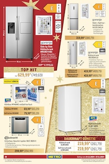 Kühlschrank im Metro Prospekt "Food & Nonfood" mit 38 Seiten (Esslingen (Neckar))