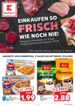 Kaufland Prospekt für Wuppertal mit 52 Seiten Kaufland Prospekt für Wuppertal: "EIN EINKAUF - ALLES ERLEDIGT", 52 Seiten, 17.06.2021 - 23.06.2021