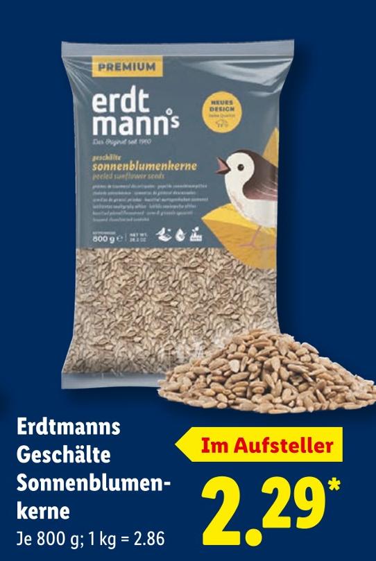 Geschälte Sonnenblumenkerne