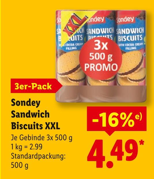 Sandwich Biscuits XXL