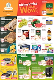 GLOBUS Supermarkt Prospekt der aktuellen Woche mit 24 Seiten, gültig von 03.08.2026 bis 08.08.2026, in Oberpöring und Umgebung Aktueller GLOBUS Supermarkt Prospekt in Oberpöring und Umgebung, "Aktuelle Angebote" mit 24 Seiten, 03.08.2026 - 08.08.2026