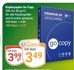 Aktuelle Druckerpapier Angebote bei GLOBUS in Offenbach (Main) Aktuelles Kopierpapier Go Copy Angebot bei GLOBUS in Offenbach (Main) ab 3,49 €