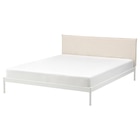 Bettgestell weiß/Vissle beige Angebot im IKEA Prospekt Bettgestell weiß/Vissle beige im IKEA Prospekt zum Preis von 119,20 €