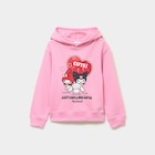 Sweat hoodie Hello Kitty rose fille en promo chez La Halle Metz à 22,99 €