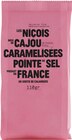 Noix de cajou caramélisées salées - LES NICOIS en promo chez Intermarché Super Noix de cajou caramélisées salées - LES NICOIS dans le catalogue Intermarché Super