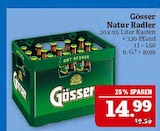 Natur Radler im Angebot bei Marktkauf in Erlangen Natur Radler Angebote von Gösser bei Marktkauf Erlangen für 14,99 €