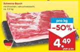 Schweine-Bauch im Angebot bei Netto Marken-Discount in Bensheim Schweine-Bauch Angebote bei Netto Marken-Discount Bensheim für 4,49 €