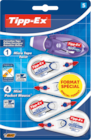 LOT DE 3 SOURIS CORRECTRICES + 1 MICRO TAPE TWIST TIPP-EX - BIC - Auchan Hypermarché LOT DE 3 SOURIS CORRECTRICES + 1 MICRO TAPE TWIST TIPP-EX - BIC à 4,30 € dans le catalogue Auchan Hypermarché