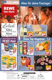 Aktueller REWE Supermarkt Prospekt in Kalkar und Umgebung, "Dein Markt" mit 30 Seiten, 23.12.2024 - 28.12.2024