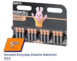 Everyday Alkaline Batterien AAA Angebote von Duracell bei Action Böblingen für 5,59 €