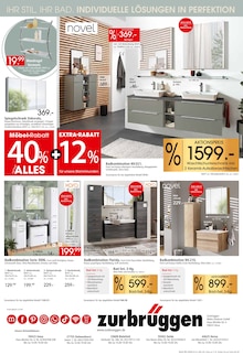 Bad-Spiegelschrank im aktuellen ZurbrĂĽggen Prospekt (Bochum) Bad-Spiegelschrank im ZurbrĂĽggen Prospekt "KĂśCHEN FĂśR IHR ZUHAUSE" mit 20 Seiten (Bochum)