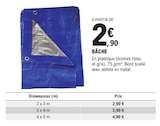 Bâche - E.Leclerc à Mérignac Bâche en promo chez E.Leclerc Mérignac à 2,90 €