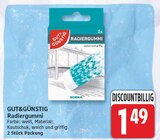 Radiergummi von GUT&GÜNSTIG für 1,49 € bei E center im Angebot Radiergummi von GUT&GÜNSTIG im aktuellen E center Prospekt