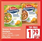 Erbsen Eintopf von Sonnen Bassermann für 1,79 € bei EDEKA im Angebot Erbsen Eintopf von Sonnen Bassermann im aktuellen EDEKA Prospekt